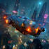 draw a sci fi spaceship art