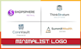 do professional modern minimalist business logo creation for your brand