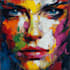 paint expressive colorful abstract portraits