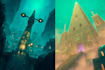 paint fantasy and sci fi concept art environments, buildings