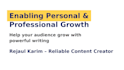 write inspiring life skills and personality development content