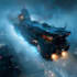 create a sci fi spaceship art