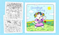 create cute line art drawing for bold and easy coloring book pages