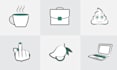 do vector tracing and icons in doodle line art style