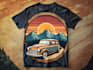draw a vintage or retro t shirt design