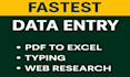 accurate fast data entry services