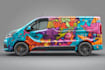 make a vehicle wrap design car wrap design
