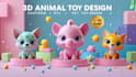 design custom 3d printable animal toys for pet brands and pet influencers