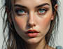draw semi realistic portrait illustration