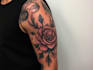 create sleeve tattoo design in geometric style