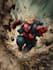 create comic book illustration, comic page, comic panel