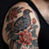 create sleeve tattoo design in geometric style