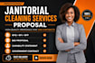 create exceptional janitorial cleaning services proposal