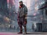 draw cyberpunk style character into city gaming