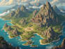 create a high quality fantasy map