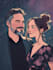 do romantic cute couple portrait