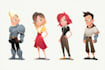 design a 2d cartoon character