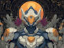 create apic mecha anime illustration for tshirt and merch