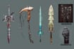 create weapon design and illustration