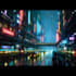 making a cyberpunk futuristic city art