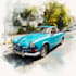 make amazing vector car portrait form your car