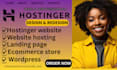 design and redesign responsive wordpress website using hostinger hosting