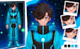 design vtuber model high quality and rigging live2d in anime style