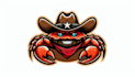 make custom cowboy crab logo with t  shirt design