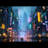drawing a cyberpunk futuristic city art