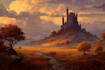 draw a natural landscape and background illustration