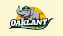 make unique oakland elephant logo with t shirt design