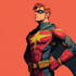 make concept art superhero character comic style