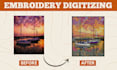 do emb, patch, badge, and embroidery, logo digitizing