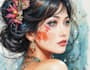 paint pin up and cartoon illustrations
