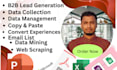 do typing job, data entry work, PDF to word or excel