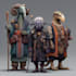 create children illustration, fantasy sci fi character
