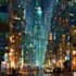 drawing a cyberpunk futuristic city art