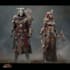 paint fantasy concept art, character design and environment