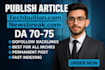 do premium SEO guest posting, backlink publish news article guest post services