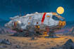 design a spaceship, sci fi illustration and sci fi art