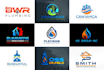do cleaning plumbing heating logo design