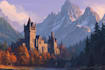 draw a natural landscape and background illustration