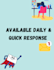 professionally reply to your messages and emails