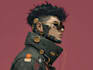 illustrate you as a cyberpunk style character