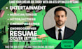 write an ats optimized media resume and creative CV