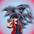 draw duelist and monster yugioh anime illustration