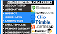 setup servicetitan ebuilder CRM jobtread tremble clio sumoquote quickbook