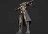 design a high quality optimized rigged 3d character