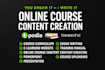 create ebook online course content course creation teachable ebook writing