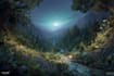 make a fantasy landscapes, illustration, environment